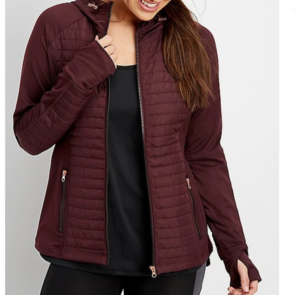 Maurice’s Mixed Media Quilted Transitional Jacket